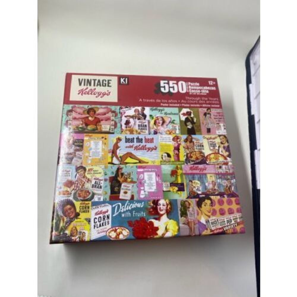 Vintage Kellogg's Pop Art 550 Piece Jigsaw Puzzle - 24"X18" - New Unopened